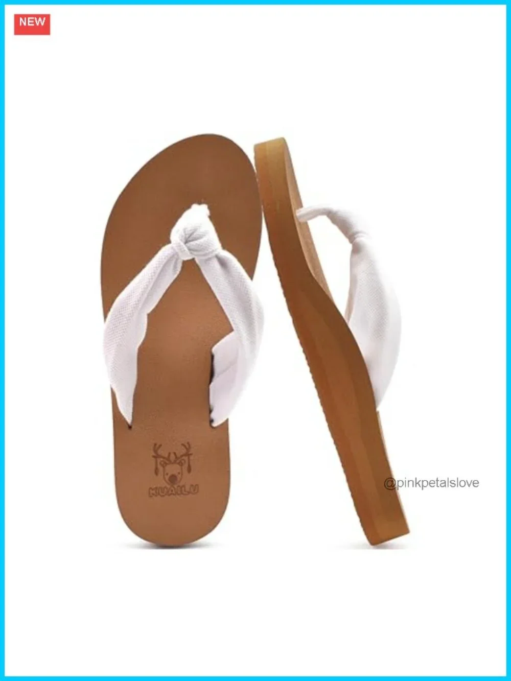 KuaiLu Women's Arch Support Flip Flops Memory Foam Thong Sandals